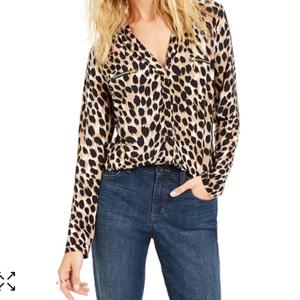INC Animal Print Top